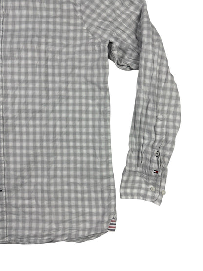 Tommy Hilfiger Grey  Plaid Check Button Up Shirt XL