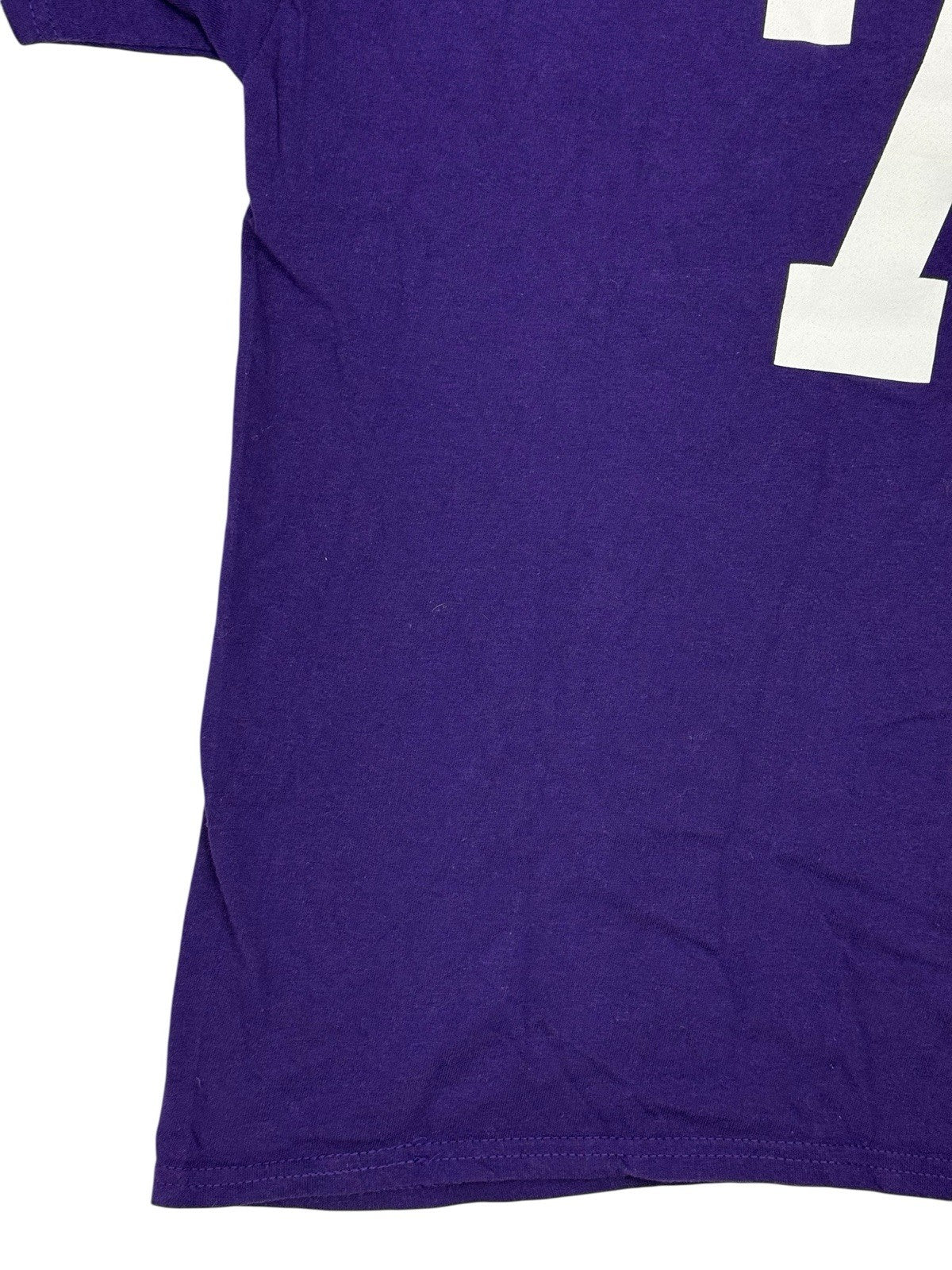 Gildan Purple American School Sports Printed HGRA Top Medium