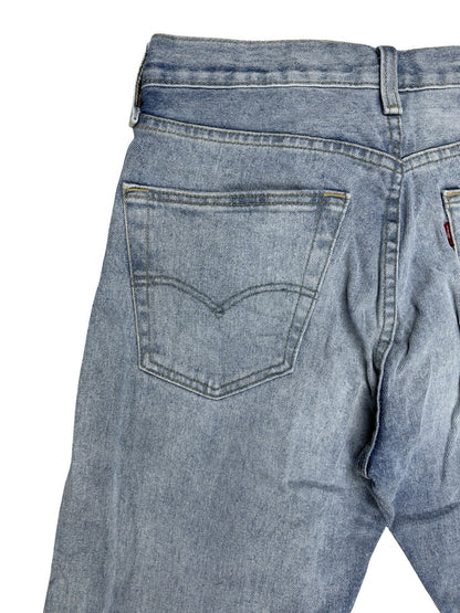 Levi's 501 Faded Blue Straight Leg Denim Jeans 31W 27L