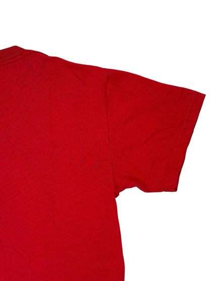Wisconsin Football Retro Red American College Apparel Printed Top Small