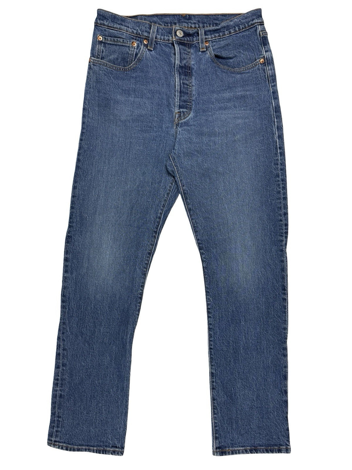 Levi's 501 Blue Denim Straight Leg Jeans 30W 30L