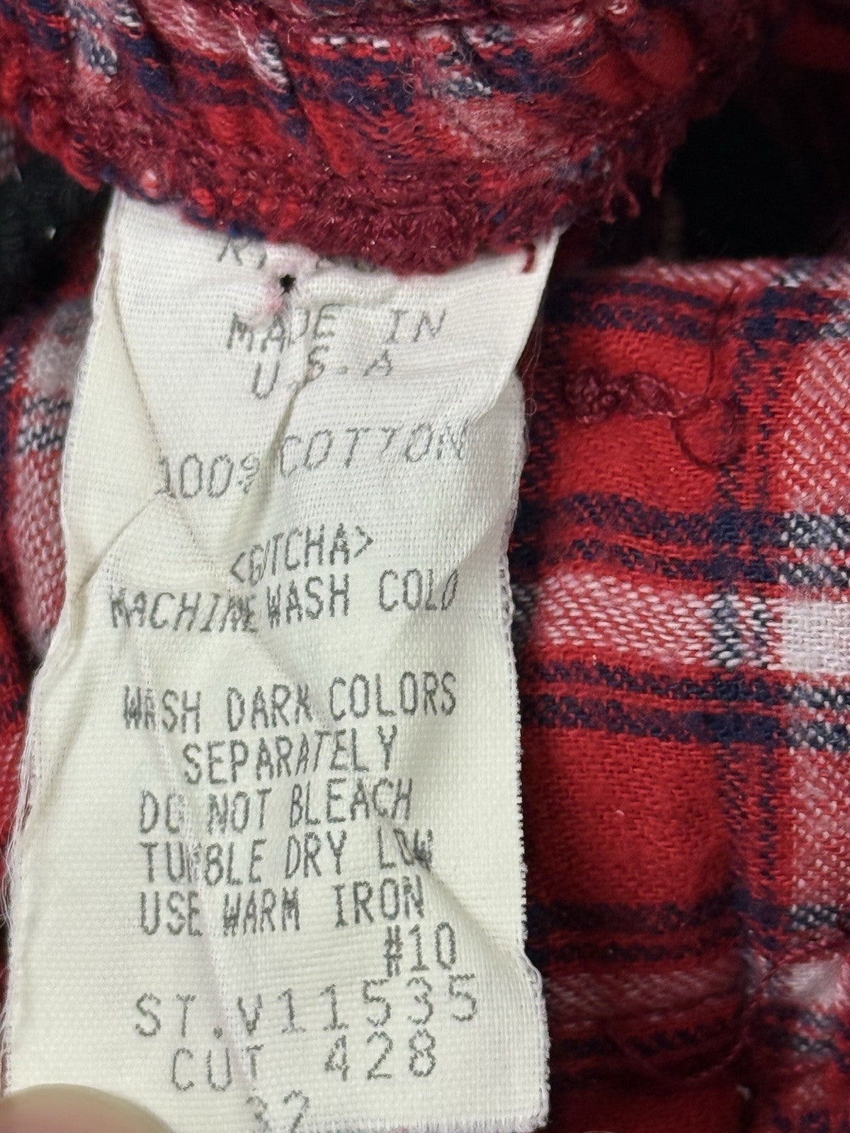 GOTCHA Red Tartan Plaid Cotton Shorts Medium