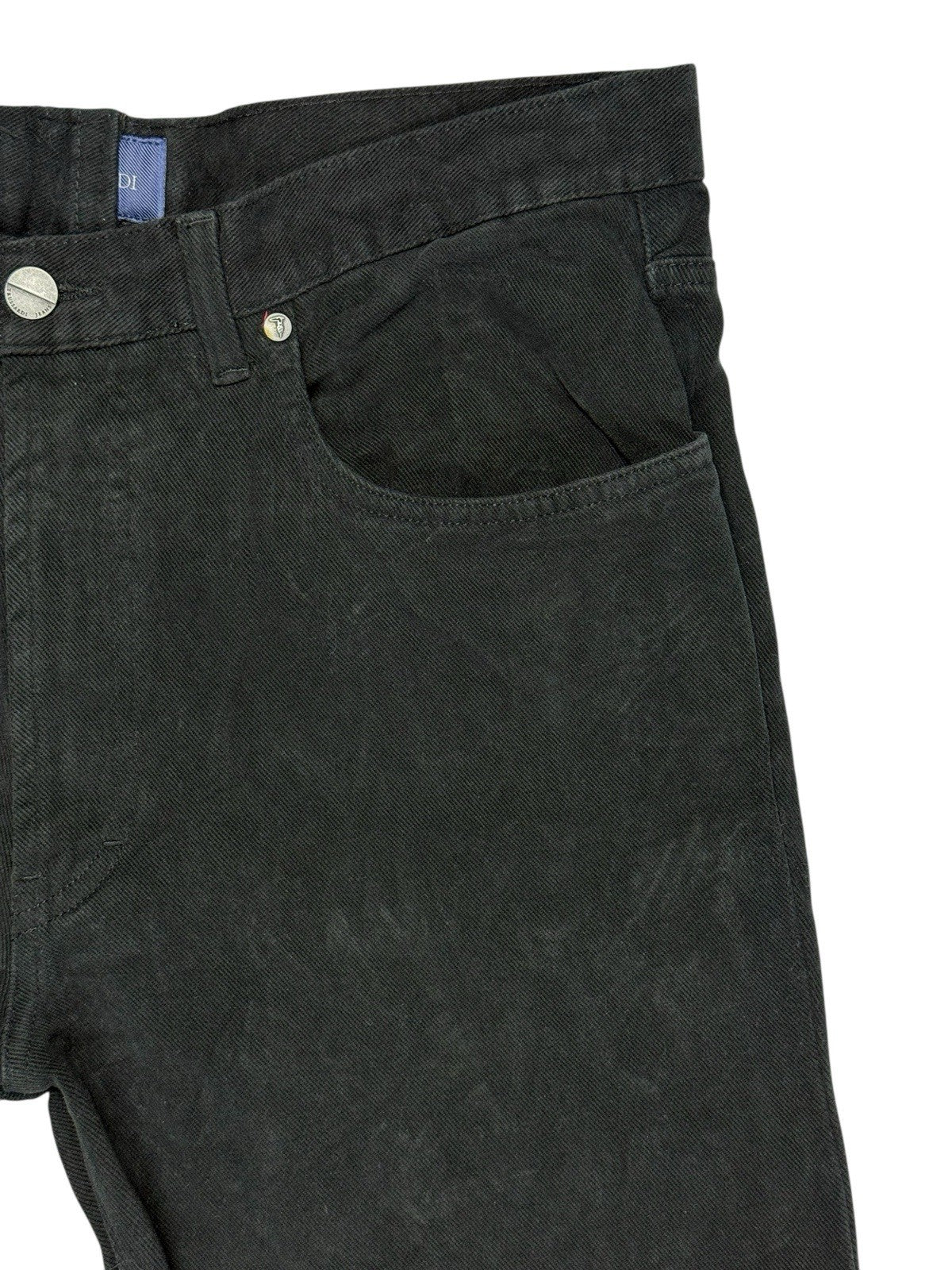Trussardi Jeans Black Corduroy Jeans 37W 27L