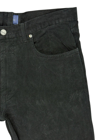 Trussardi Jeans Black Corduroy Jeans 37W 27L