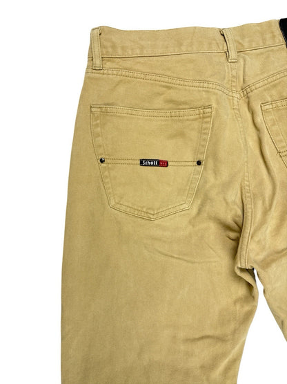 Schott Retro Beige Denim Jeans 29W 29L