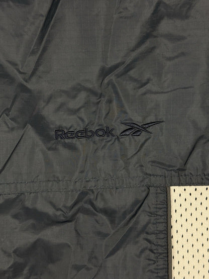 Reebok Retro Blue Nylon Zip Y2K Track Jacket Windbreaker Large