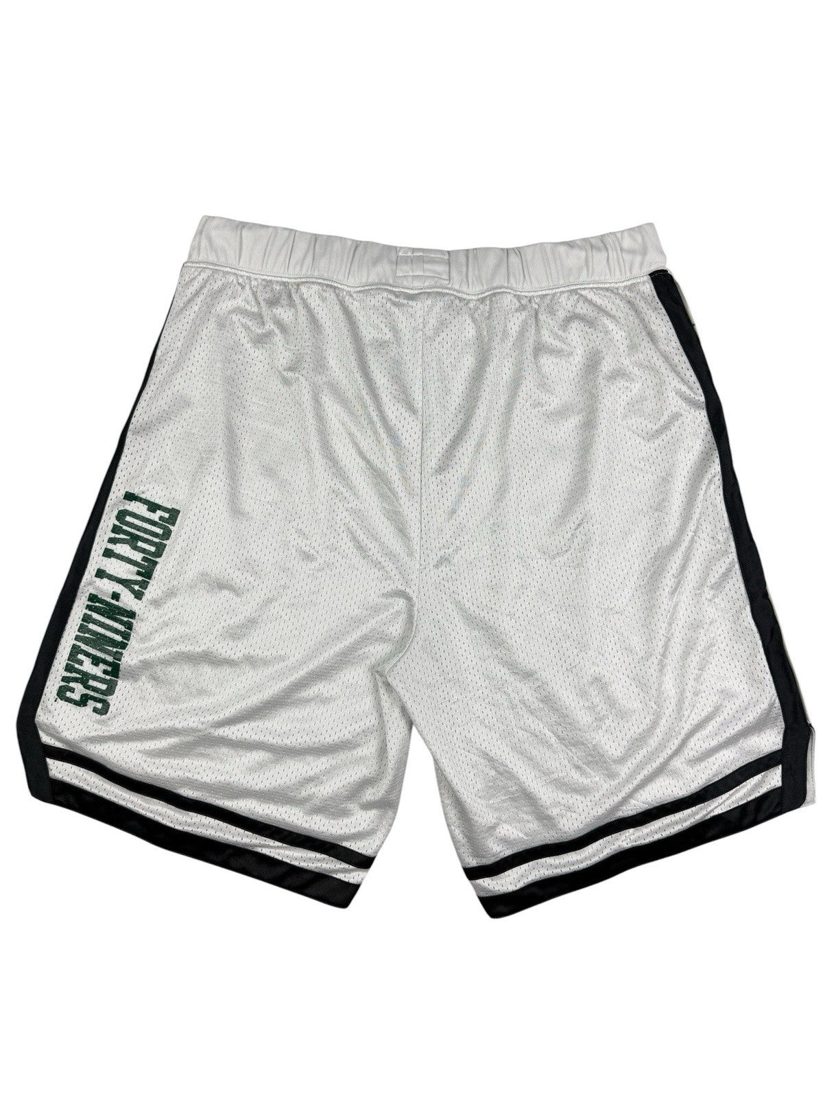 Champion Retro White UNC Charlotte 49ers College Basketball Shorts XL