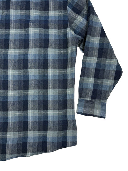 Northwest Territory Vintage 90s Blue Plaid Flannel Lumberjack Shirt Large