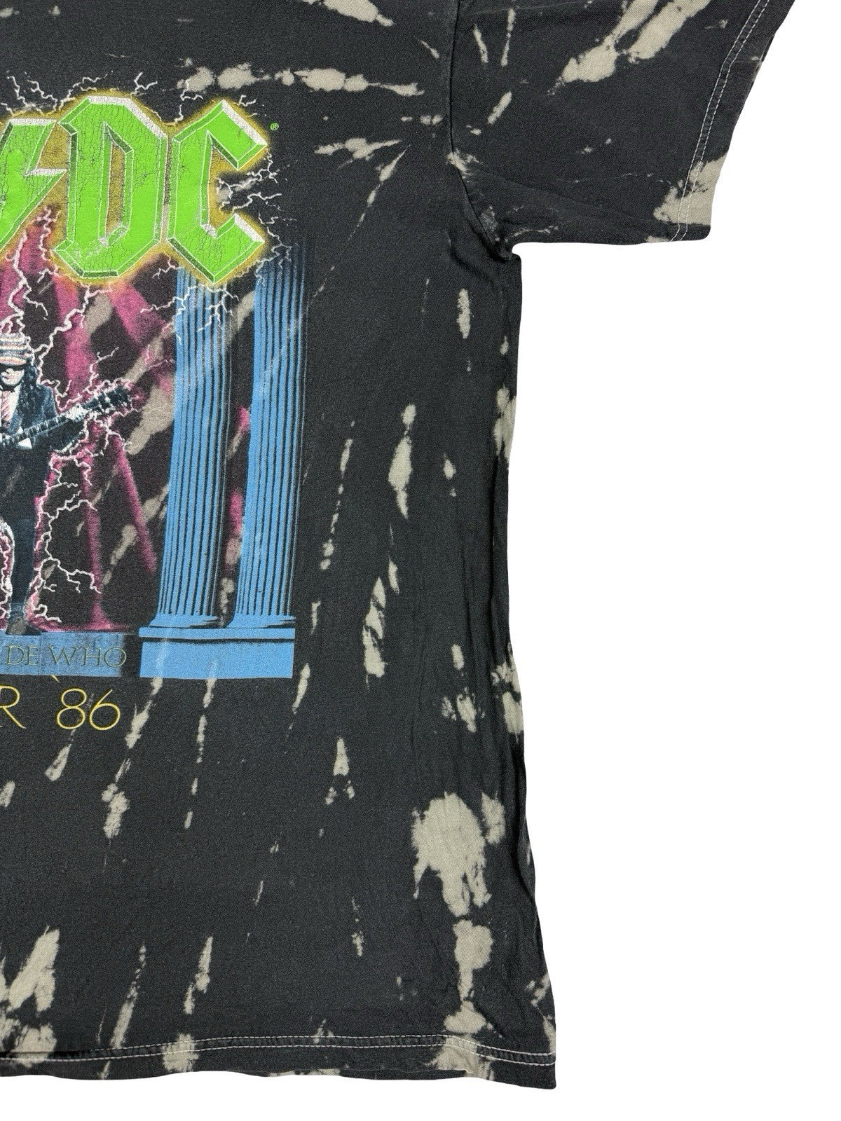 AC/DC Grey Acid Who Made Who 86 Tour Top Small