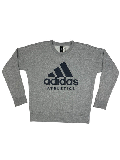 Adidas Grey Big Logo Jumper Medium