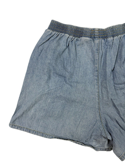 Vintage Disney Mickey Unlimited Blue Denim Cotton Shorts Small