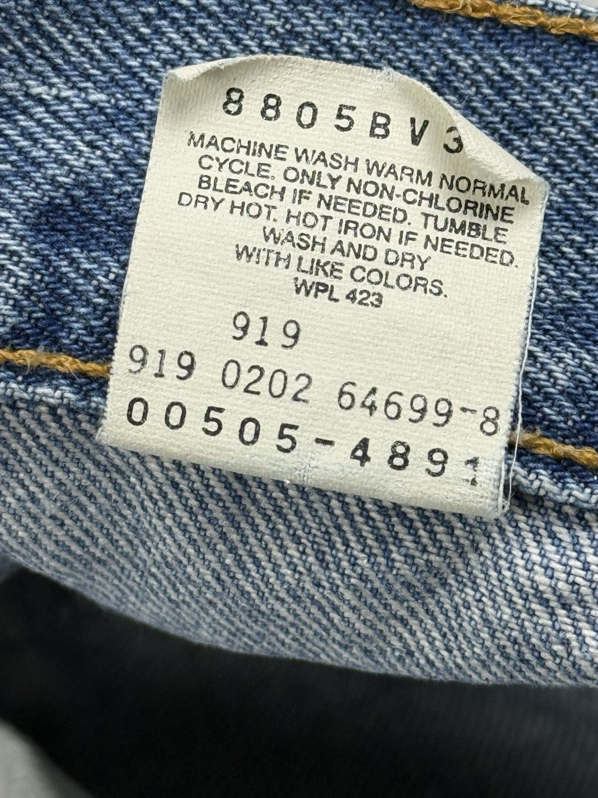 Levi's 505 Y2K Blue Denim Jeans 36W 30L