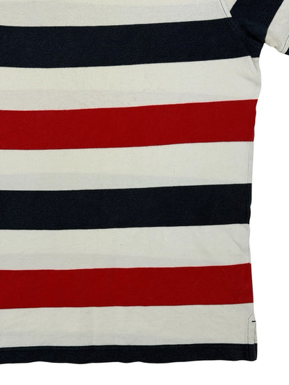 Tommy Hilfiger Retro Multicoloured Striped Polo Top XL