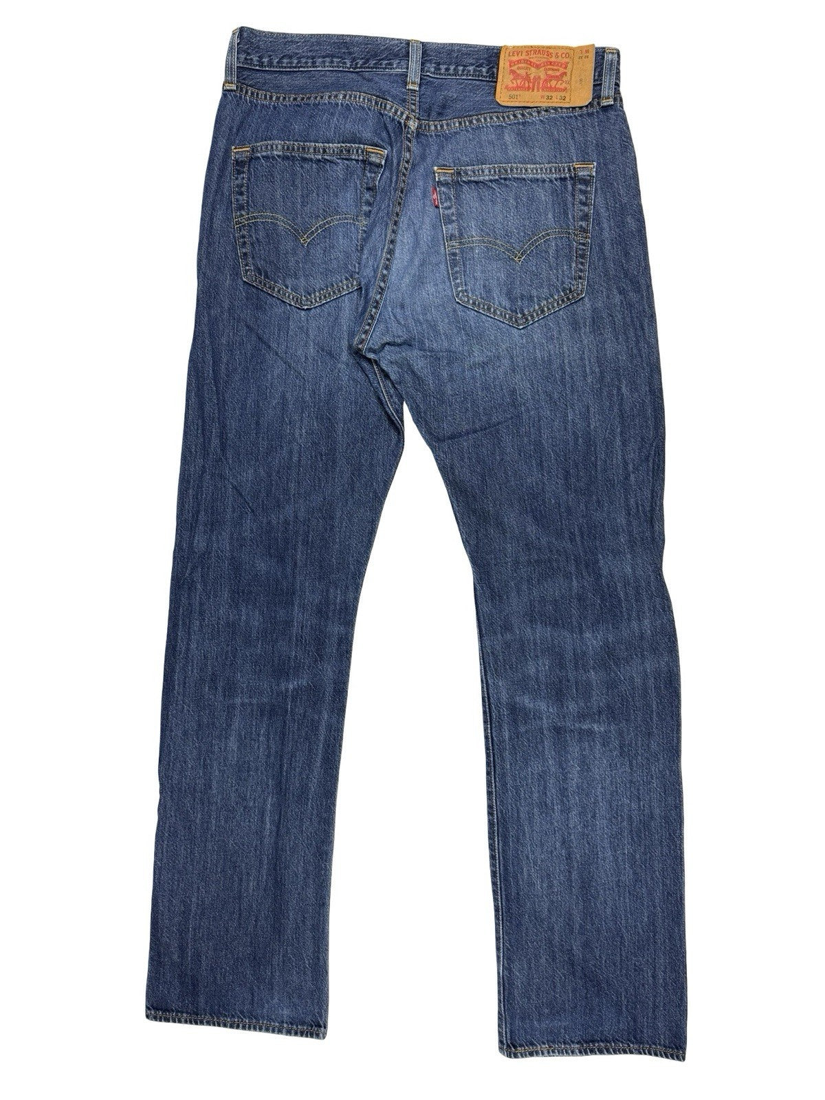 Levi's 501 Blue Straight Leg Denim Jeans 32W 32L