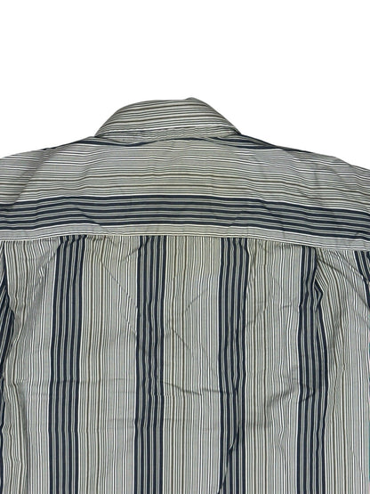 Lacoste Retro Blue Striped Shirt Large