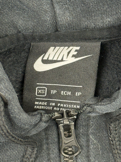 Nike Black Cropped Zip Hoodie Jacket XS