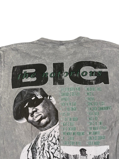 Notorious BIG Biggie Smalls Grey Life After Death Top Medium