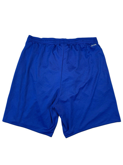 Adidas Blue Climalite Polyester Sport Exercise Football Shorts Medium