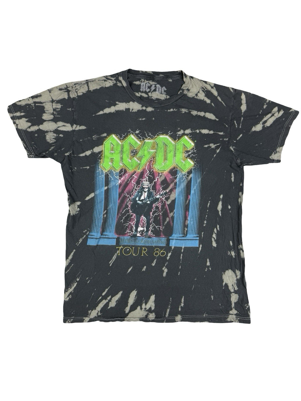 AC/DC Grey Acid Who Made Who 86 Tour Top Small