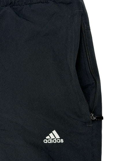 Adidas Vintage Black Mesh Lined Tracksuit Bottom Trousers Small