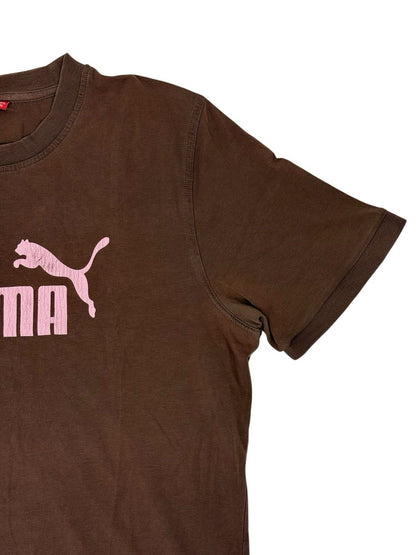 Puma Brown Cotton Blend Top Medium