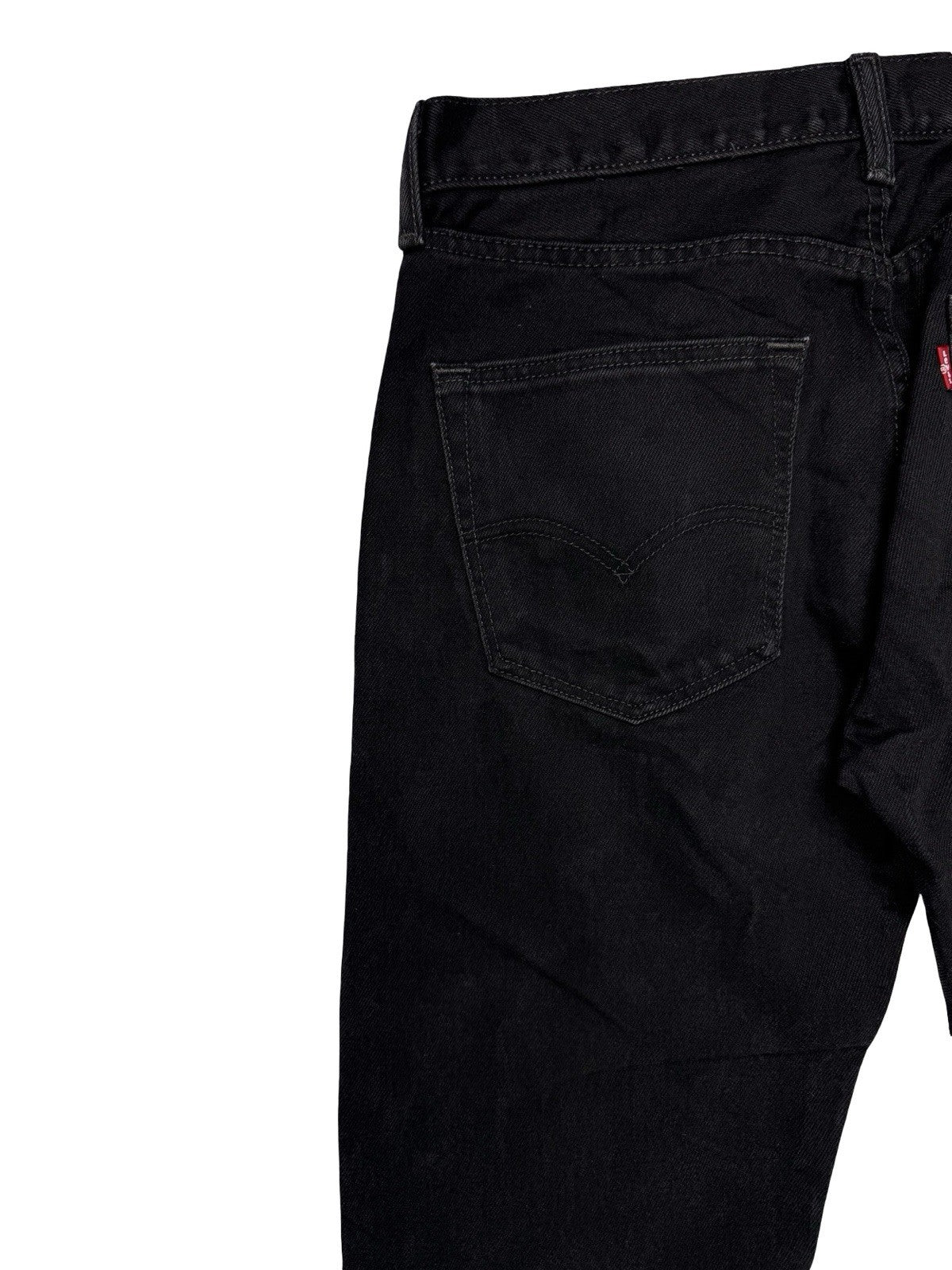 Levi's 501 Black Straight Leg Denim Jeans 32W 34L