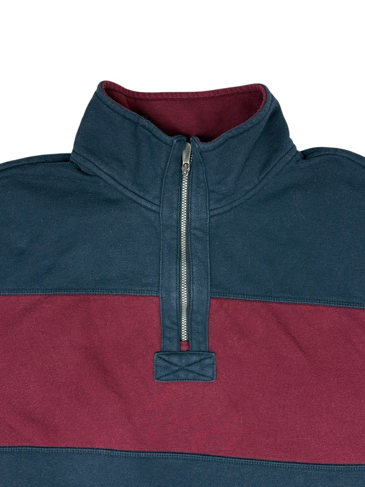 Nautica Retro Blue 1/4 Zip Jumper Large