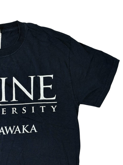 Retro Trine University Mishawaka Blue Cotton Top Small
