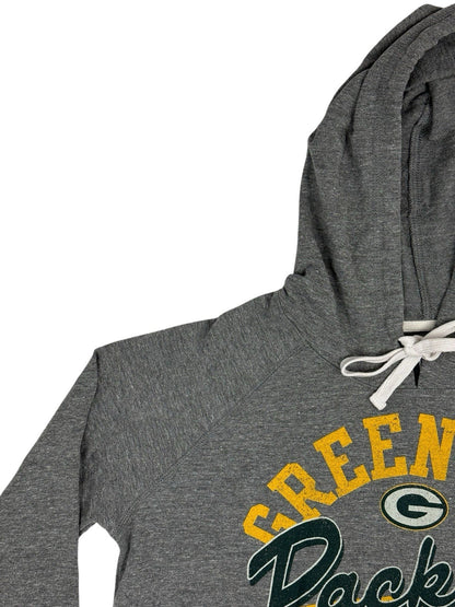 NFL Grey Green Bay Packers Distressed Print Hoodie XL