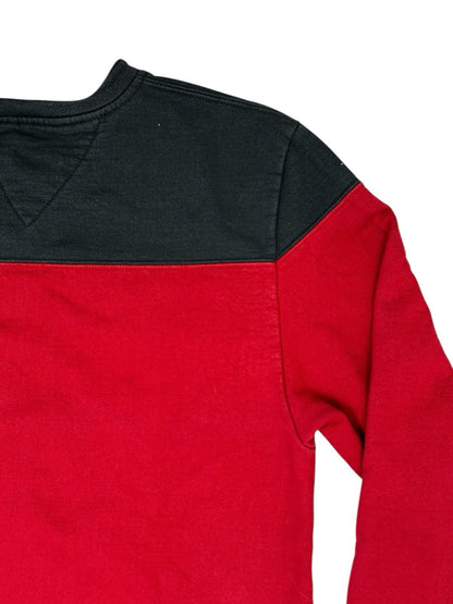 Tommy Hilfiger Retro Red V-Neck Jumper Small