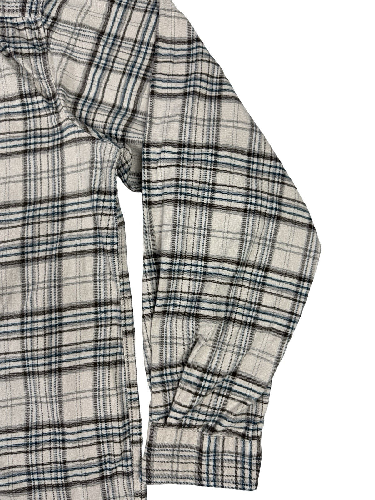 Carhartt Rugged Flex Relaxed Fit White Plaid Flannel Button Shirt 2XL Tall