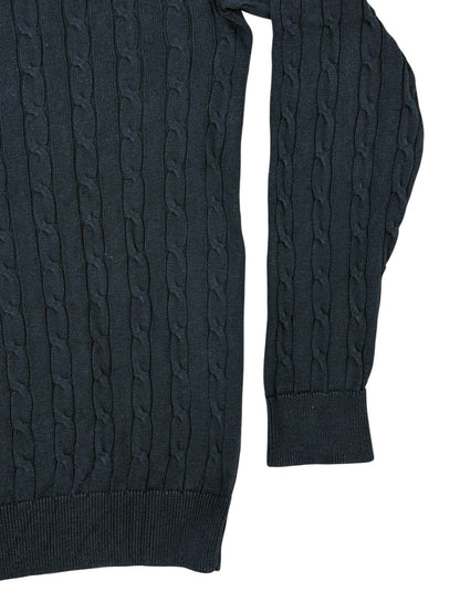 Racing Green Blue Knit Cotton Jumper Small