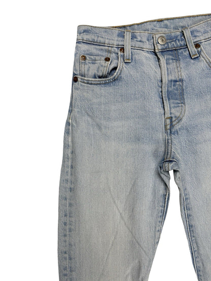 Levi's 501 Light Blue Straight Leg Denim Jeans 23W 32L