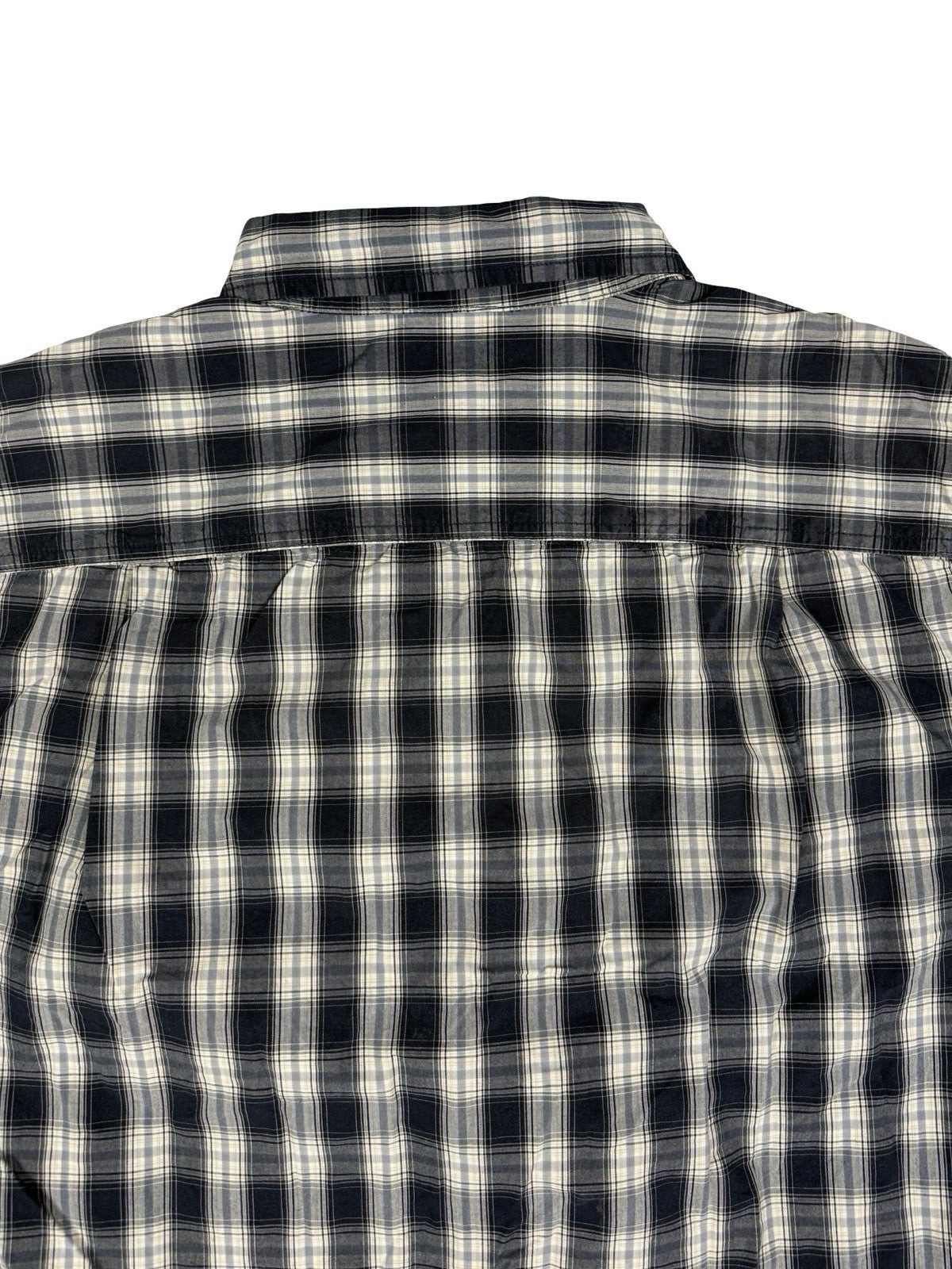 Carhartt Relaxed Fit Blue Plaid Short Sleeve Button Shirt Large