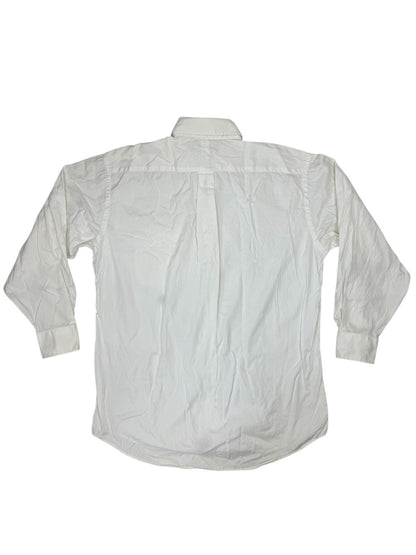 Tommy Hilfiger Vintage White Gold Crest Shirt Medium (15" Collar)