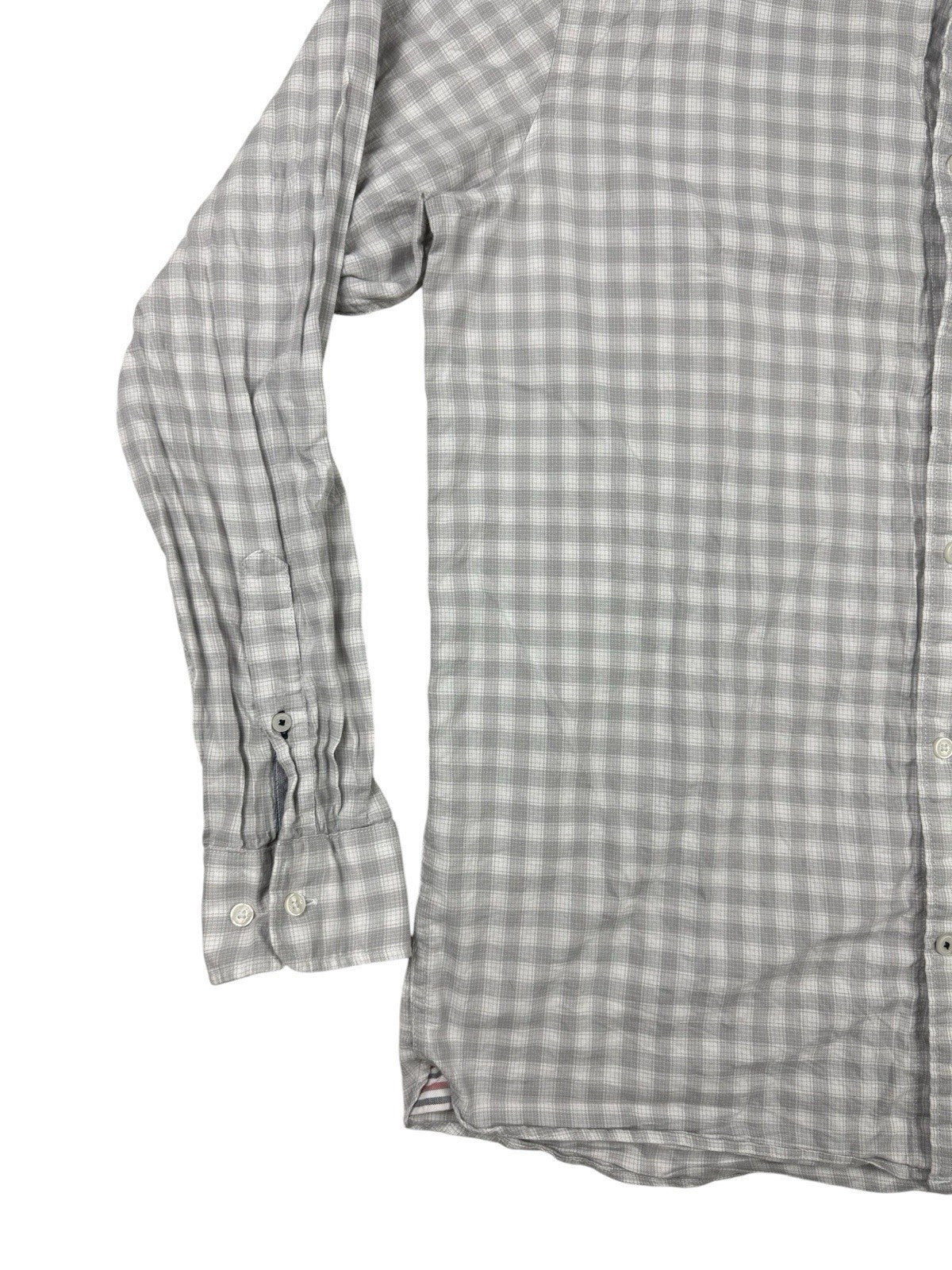 Tommy Hilfiger Grey  Plaid Check Button Up Shirt XL