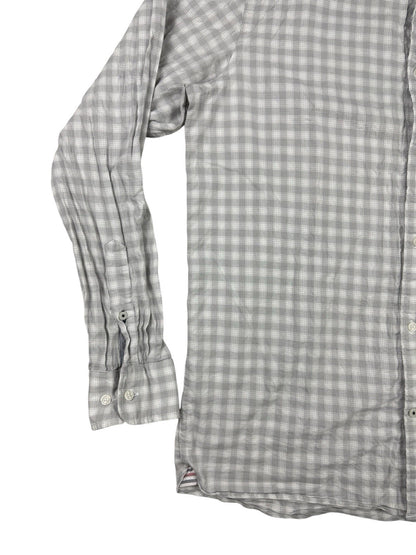 Tommy Hilfiger Grey  Plaid Check Button Up Shirt XL