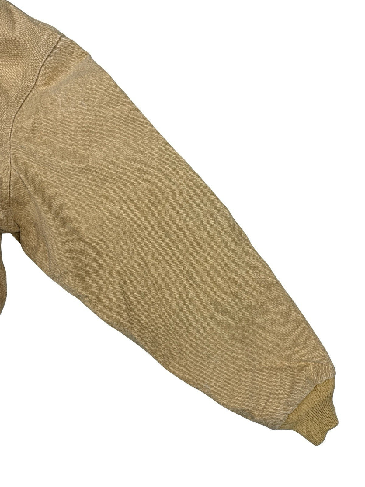 Carhartt Vintage 90s JQ295 Wheat Brown Quilted Canvas Active Jacket Large USA