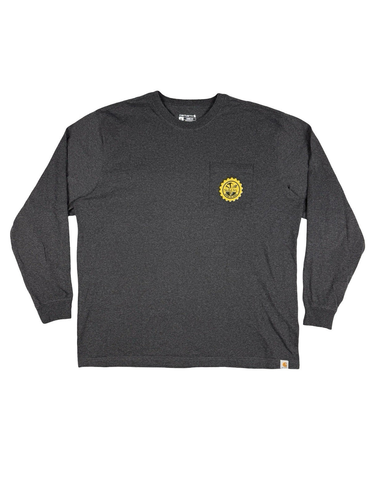 Carhartt Grey Skills USA Long Sleeve Support The Trades Top Loose Fit XL