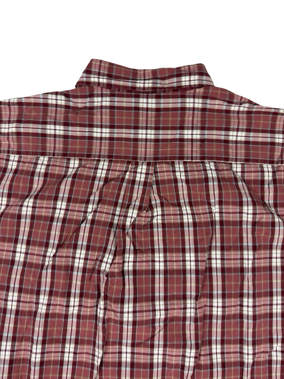 Carhartt Retro Red Plaid Short Sleeve Y2K Button Cotton Shirt 2XL