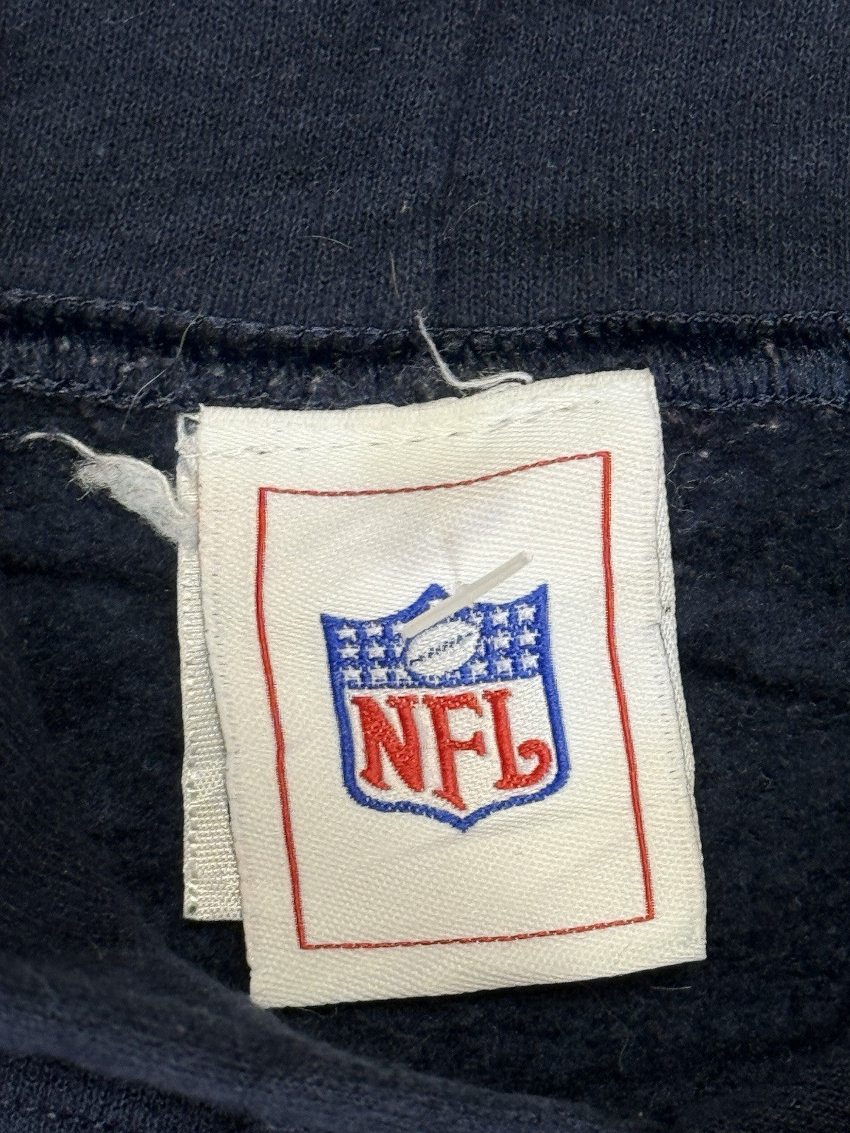 NFL New England Patriots Blue Printed American Football Hoodie Medium