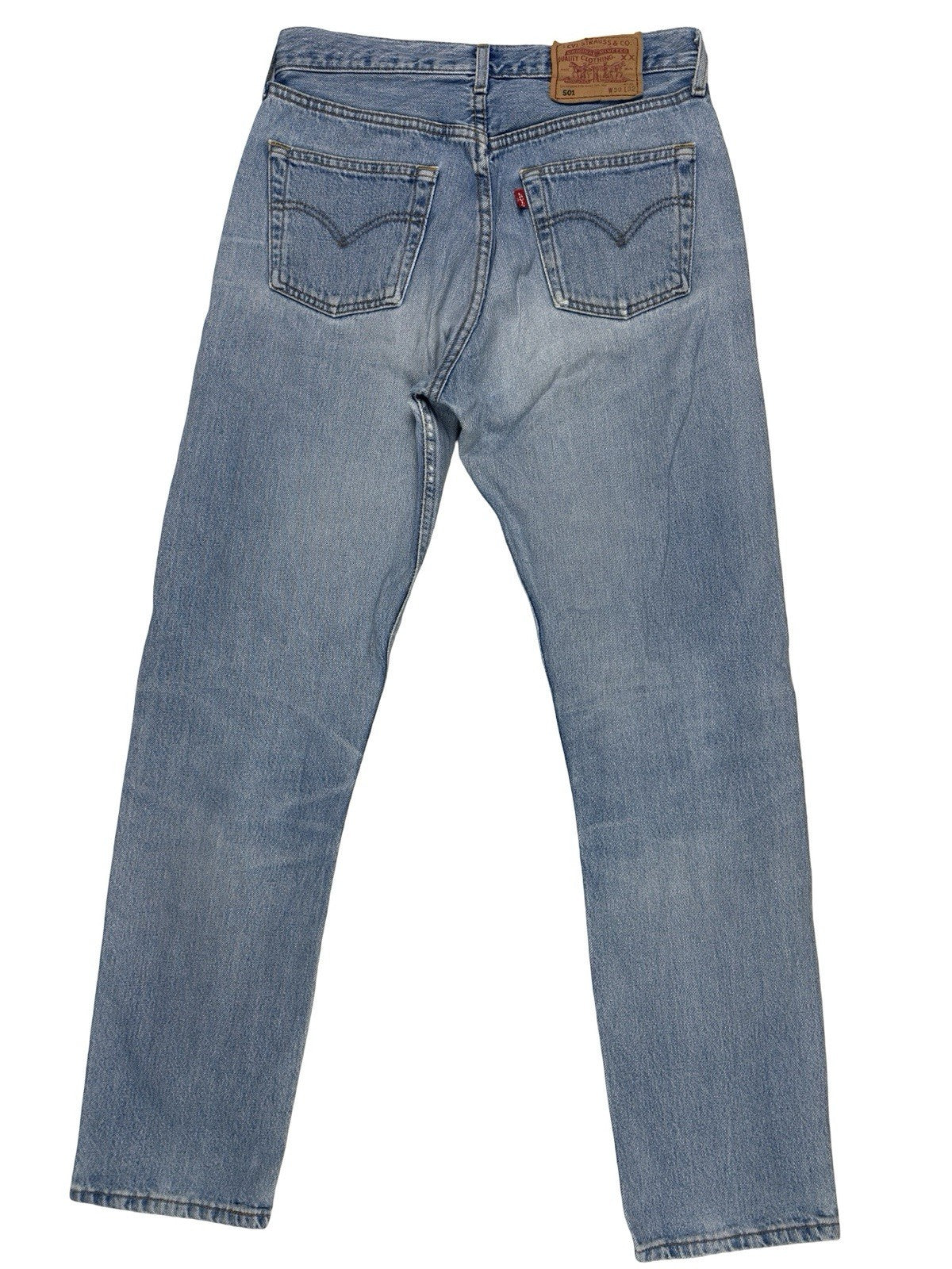 Levi's 501 Retro Light Blue Straight Leg Denim Jeans 30W 32L