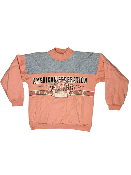Vintage Peach American Federation Graphic Jumper Large