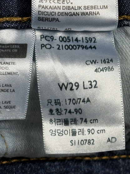Levi's 514 Blue Denim Jeans 29W 32L