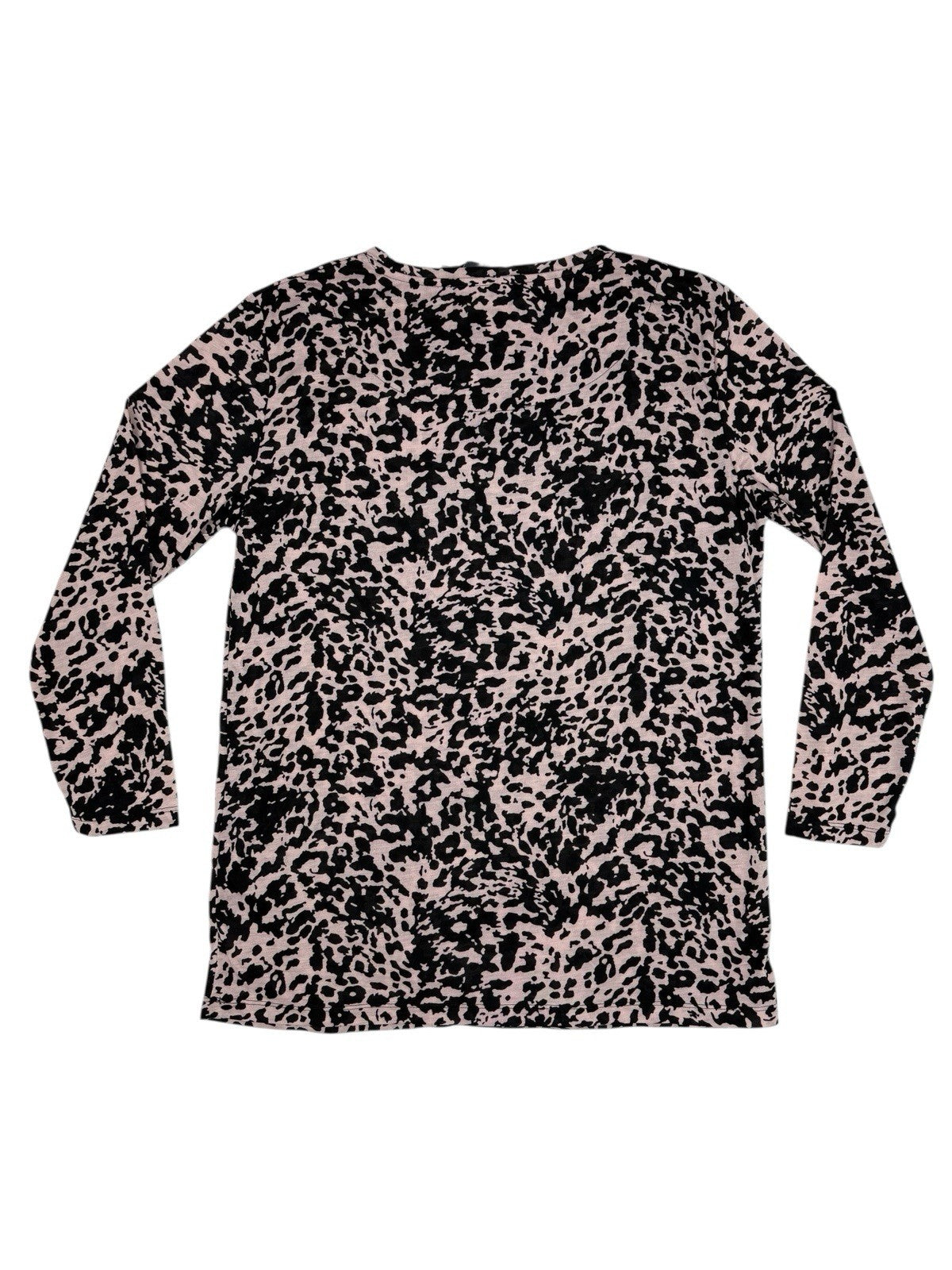 BNWT M&S Pink Leopard Print Long Sleeve Polyester Top