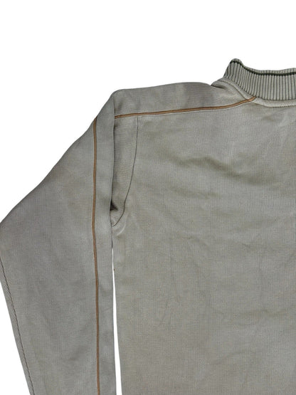 Nike Beige 1/4 Zip Fleece Lined Jumper XL