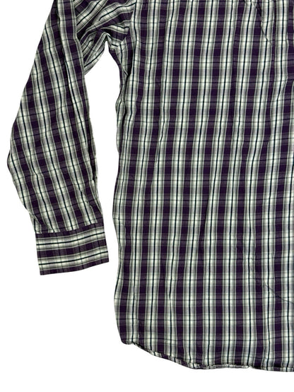 Chaps Purple Plaid Cotton Shirt Small