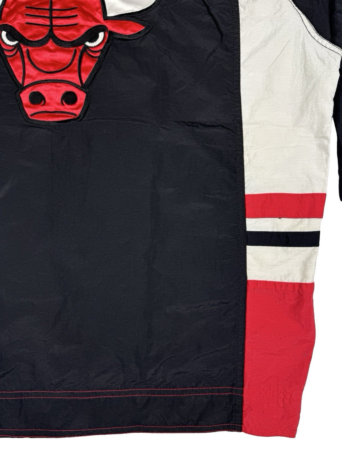 Starter Vintage NBA Chicago Bulls Black Windbreaker Jacket Medium