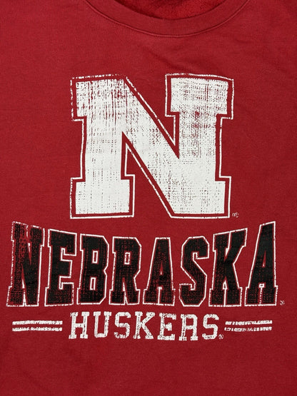 Nebraska Huskers Red Retro American College Football Jumper Medium