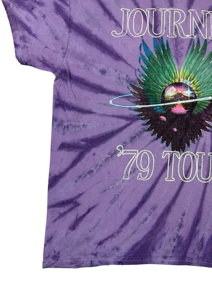 Journey Purple Tie Dye '79 Tour Music Band Top Medium